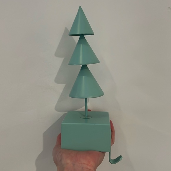 Gorgeous! Super Heavy “West Elm” Mint Green Tree Stocking Holder! - Picture 8 of 16